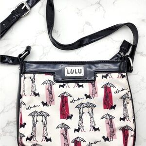 Lulu Guinness London Crossbody Purse Handbag Scottie Dog